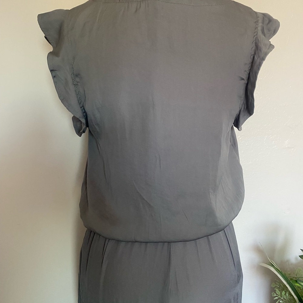 Mustard Seed Light Gray Ruffle Jumpsuit‎ - Picture 9 of 16